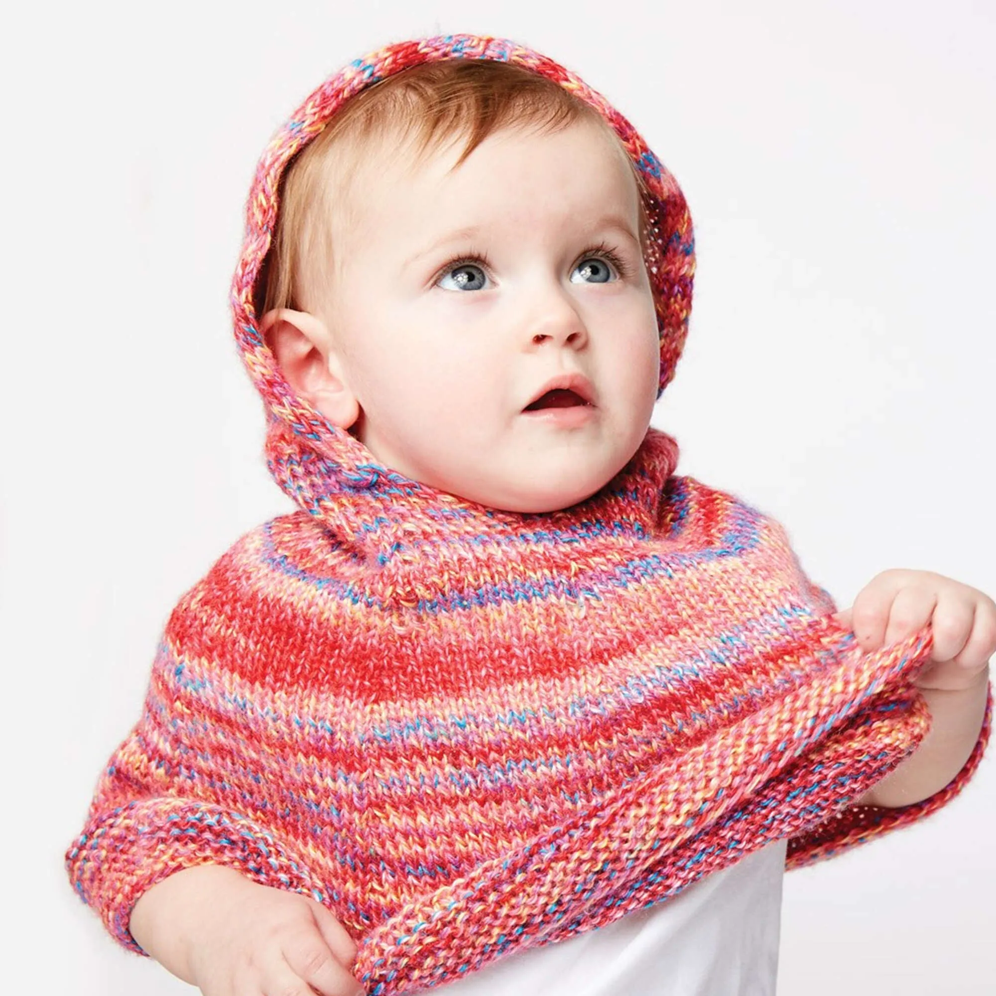 Bernat Reach For The Rainbow Knit Poncho