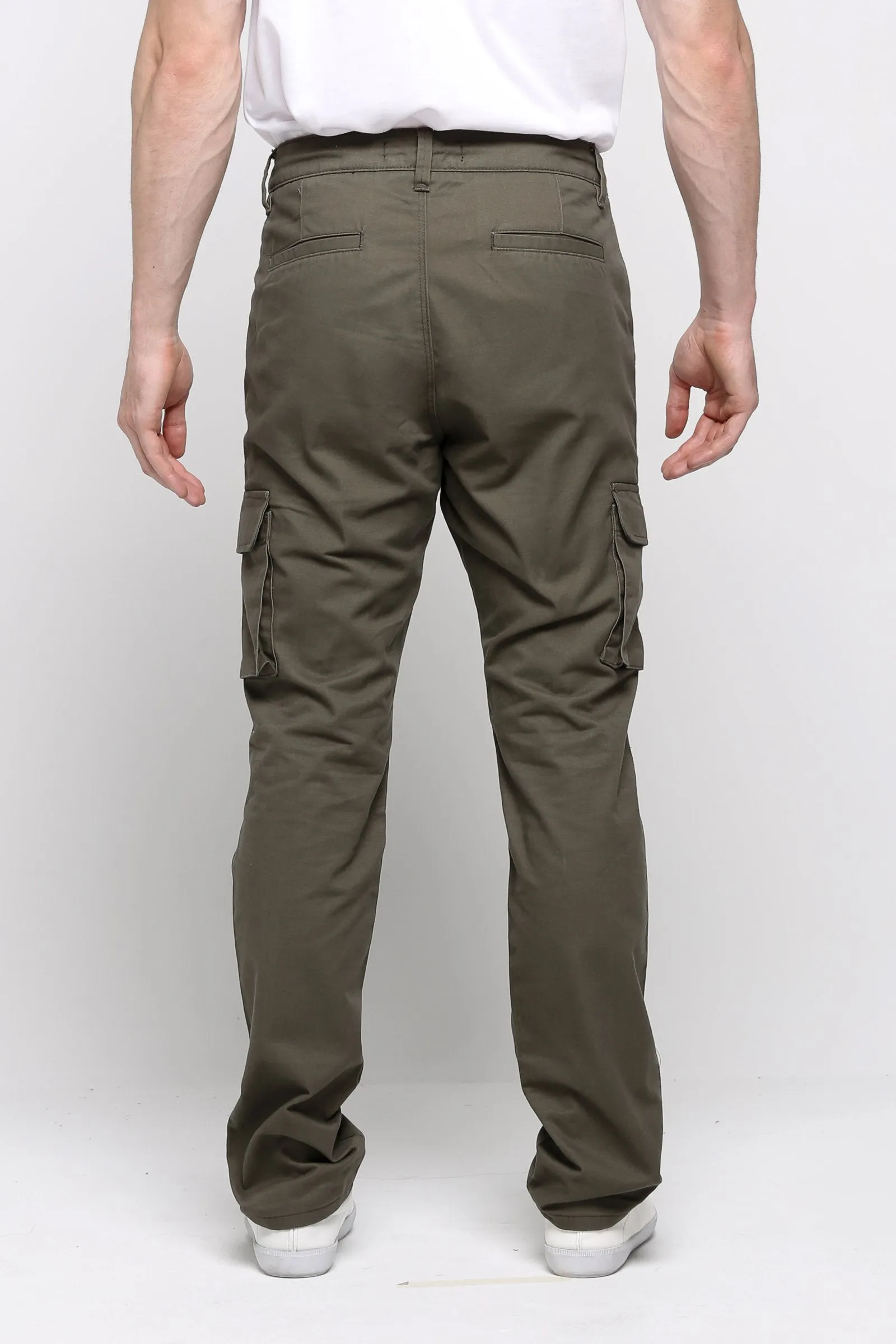 Carrot Fit Cargo Pants With Drawstring