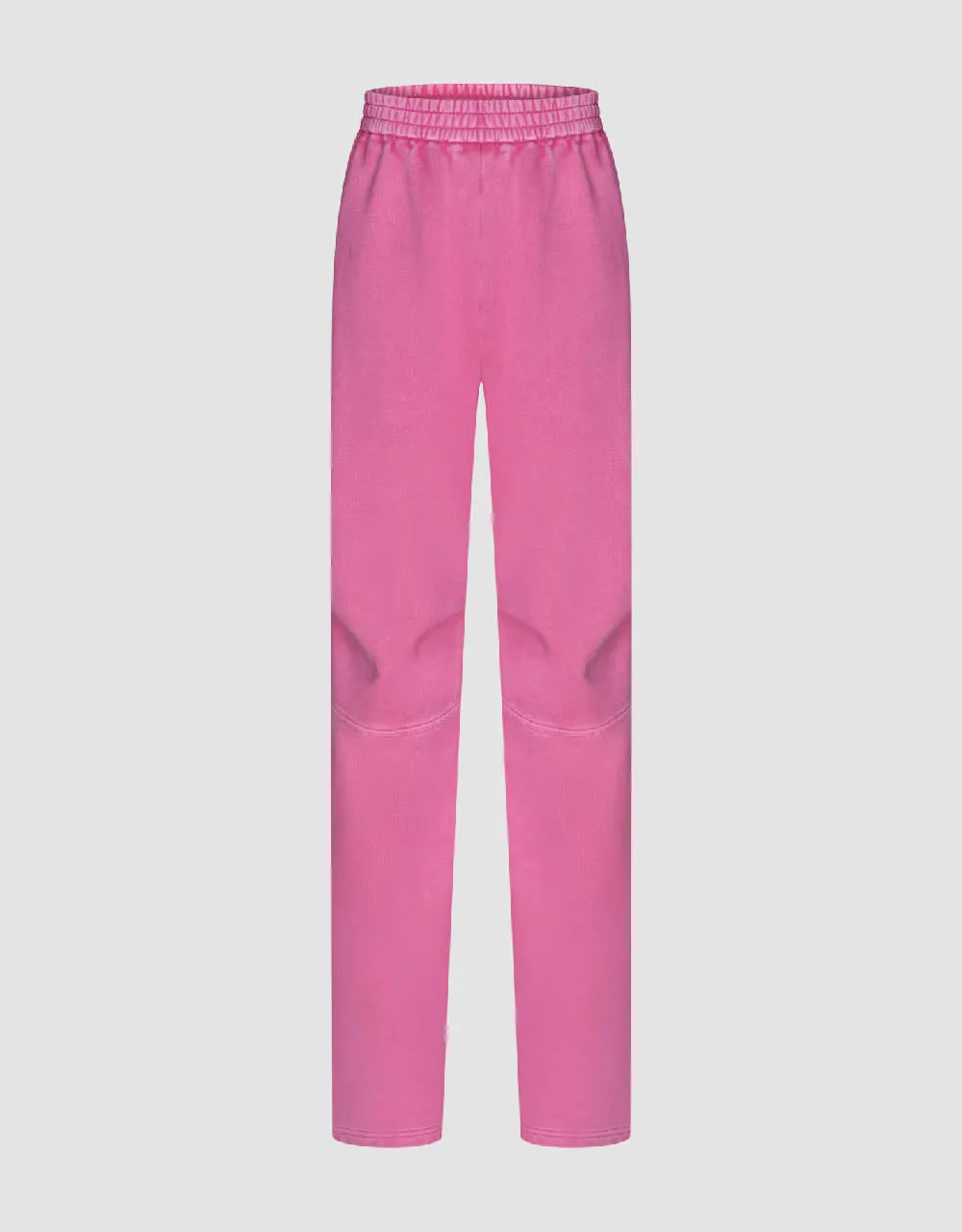 Elastic Waist Knitted Carrot Fit Pants