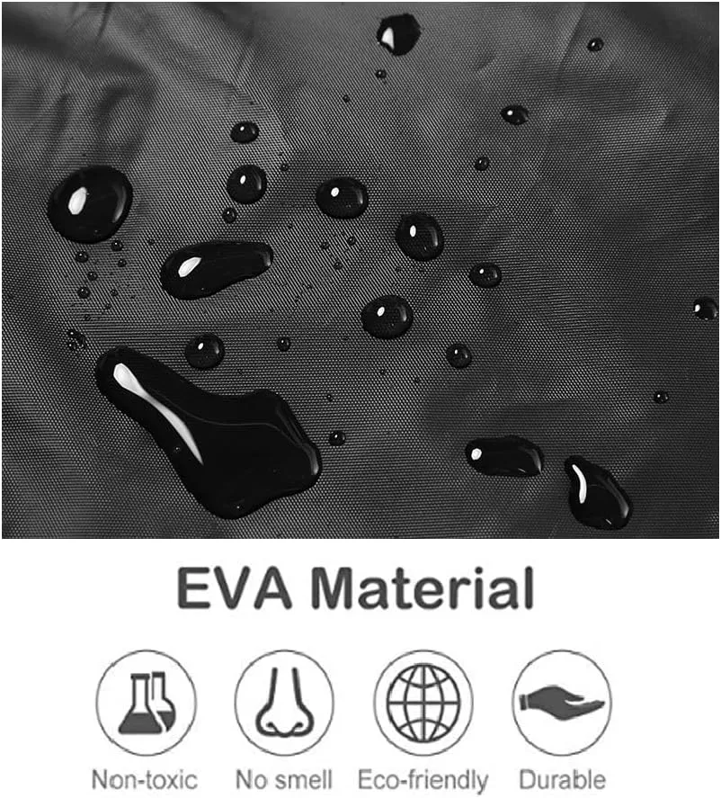 Eva Rain Ponchos for Adults, 2 Pack Reusable Raincoat for Women and Men, Lightweight Rainwear Rain Jackets with Hood