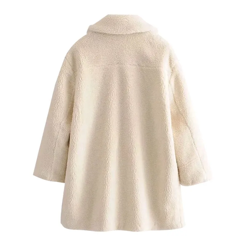 FAUX SHEARLING COAT