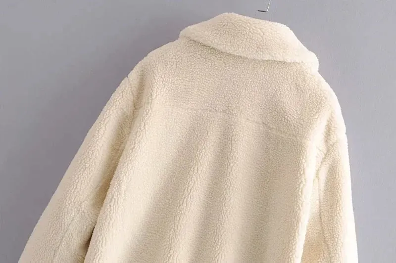 FAUX SHEARLING COAT