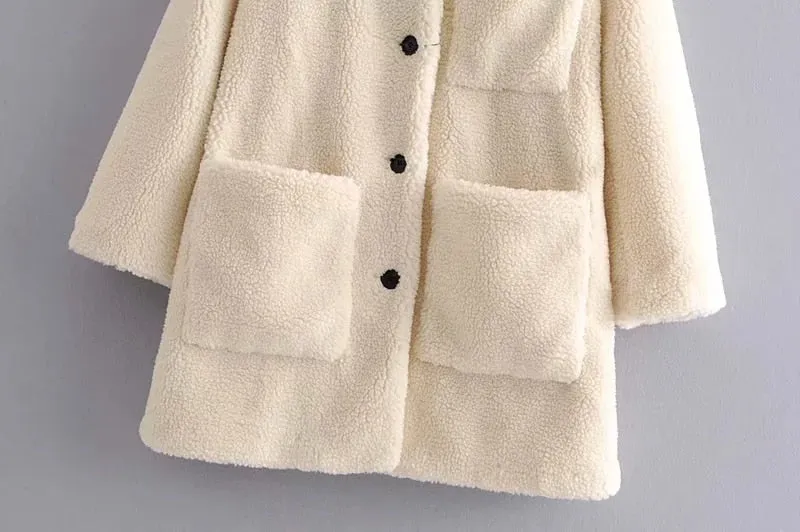 FAUX SHEARLING COAT