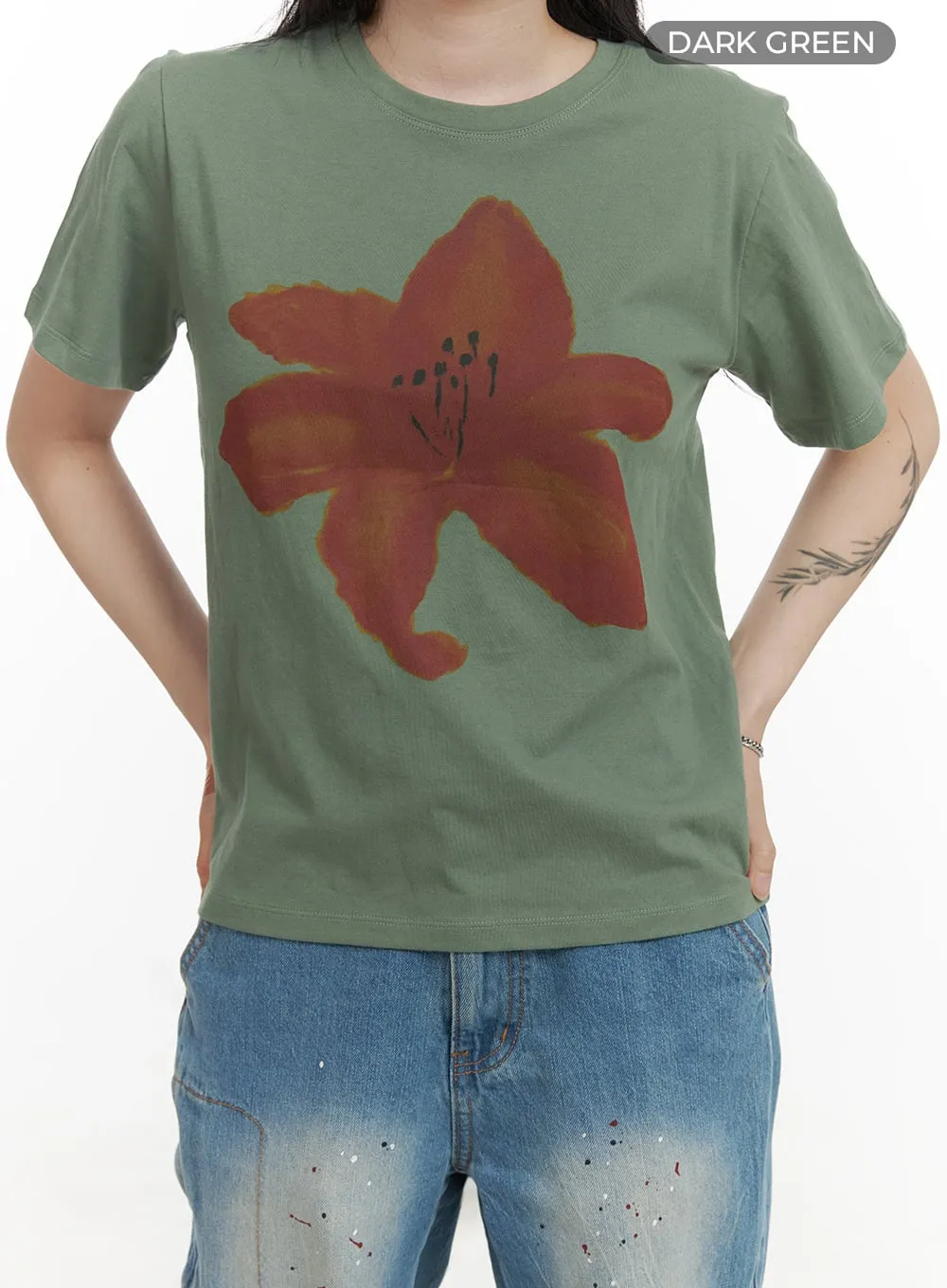 Floral Bliss Graphic Tee CY417