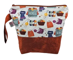 Knit Knit Knit - Project Bag - Small