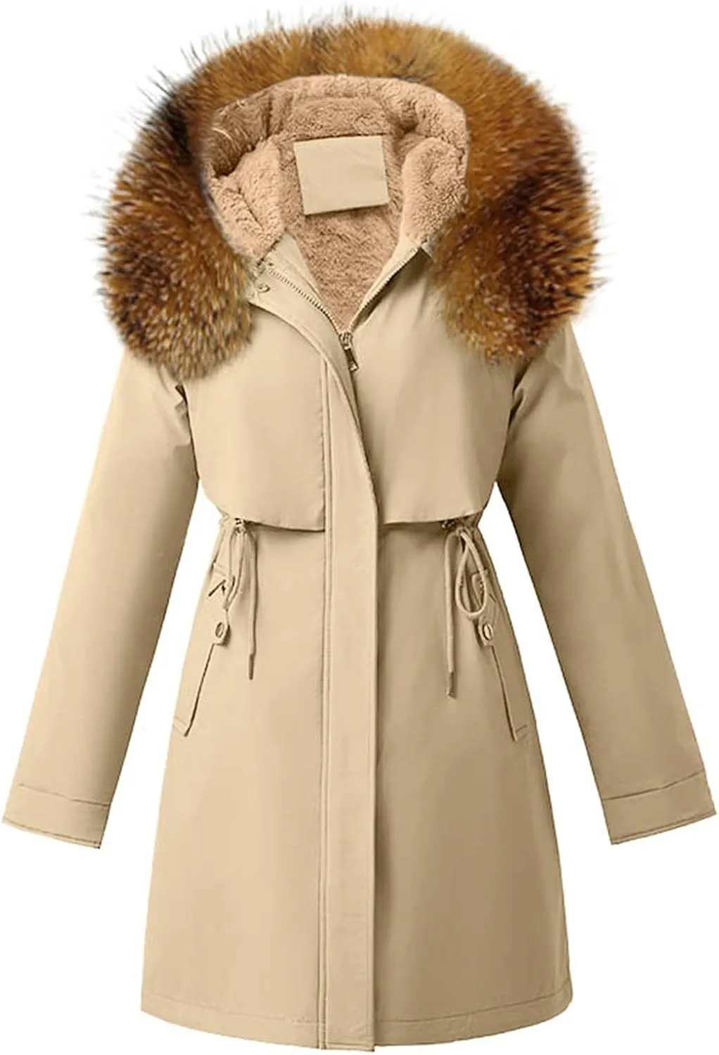 Long Puffer Jacket Women Lightweight Down Jacket Packable Parkas Jacket Maxi Water-Resistant Winter Hooded Quilted Coats