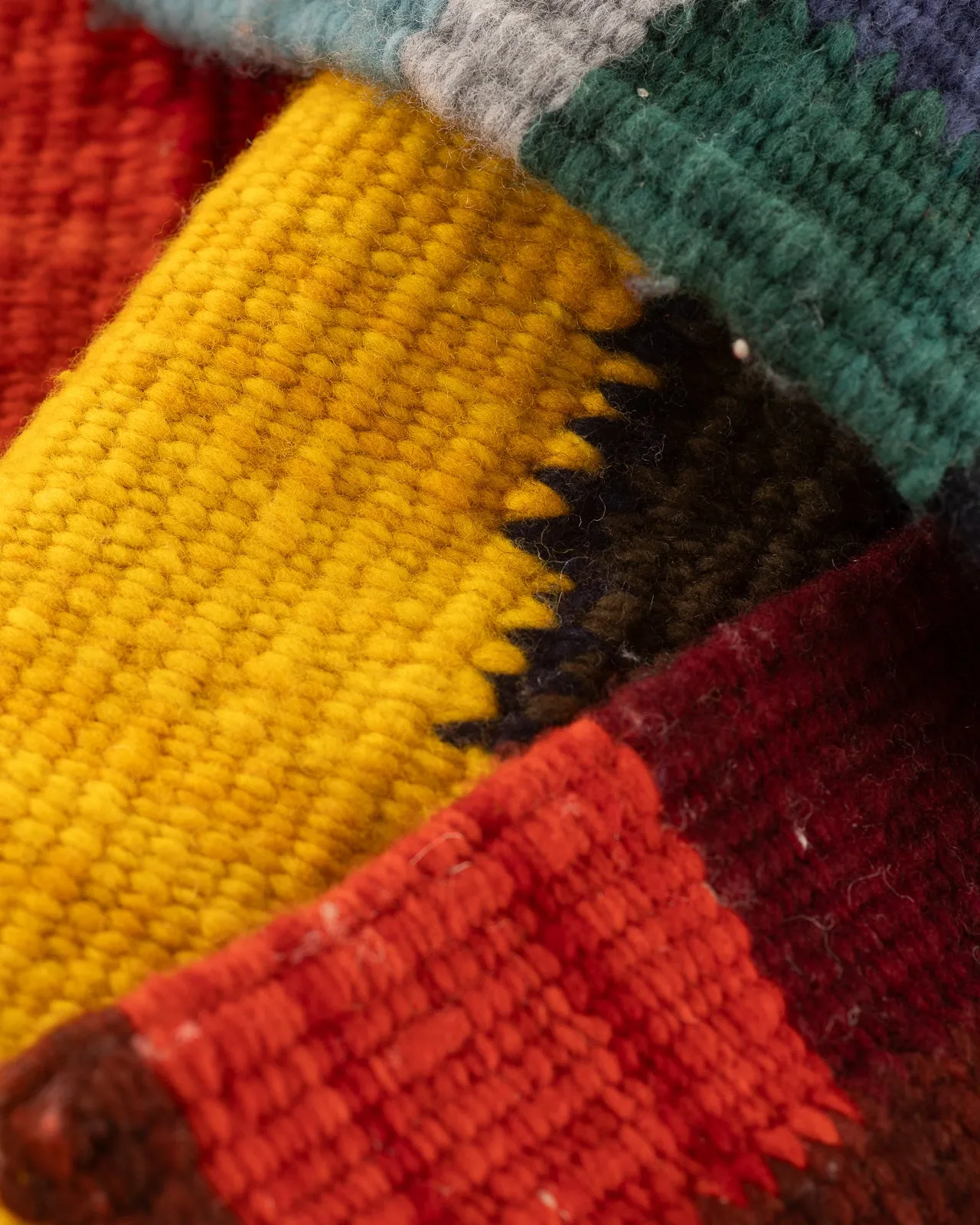 Merino Wool Blanket Poncho - Diamond Sampler