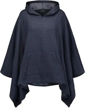 MV Sport Women's Sweatshirt Blanket Poncho Hoodie/Cozy Fleece Pullover Ponchos/Warm Hooded Cape for Women