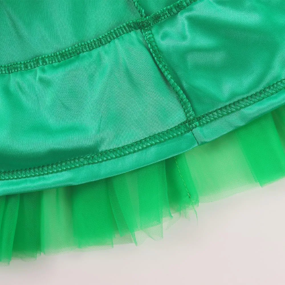 Noomelfish Girls Layered Tutu Skirt Ruffle Tiered Tulle Party Dance Skirt (3-10 Years)