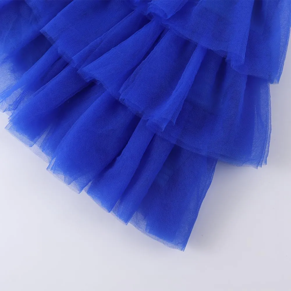 Noomelfish Girls Layered Tutu Skirt Ruffle Tiered Tulle Party Dance Skirt (3-10 Years)