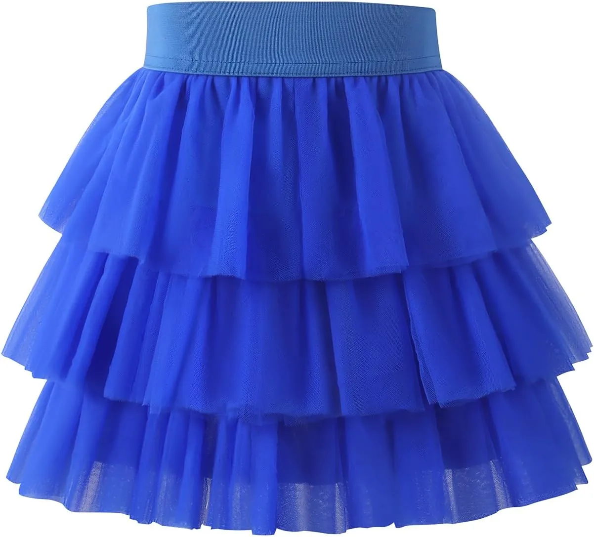 Noomelfish Girls Layered Tutu Skirt Ruffle Tiered Tulle Party Dance Skirt (3-10 Years)