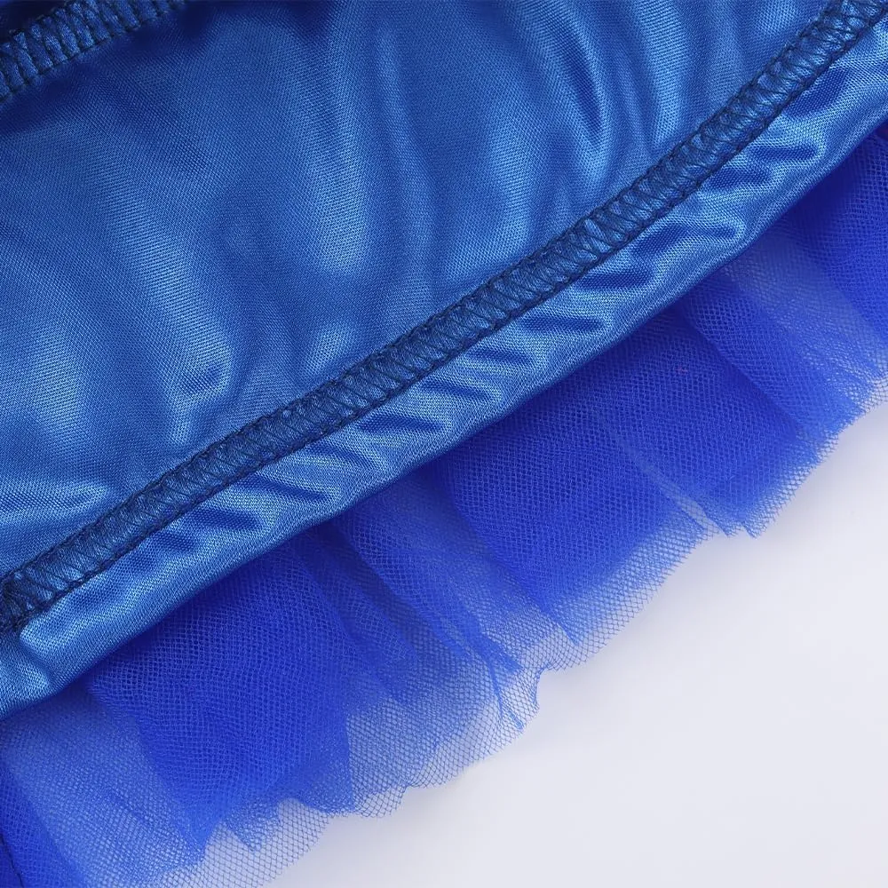 Noomelfish Girls Layered Tutu Skirt Ruffle Tiered Tulle Party Dance Skirt (3-10 Years)