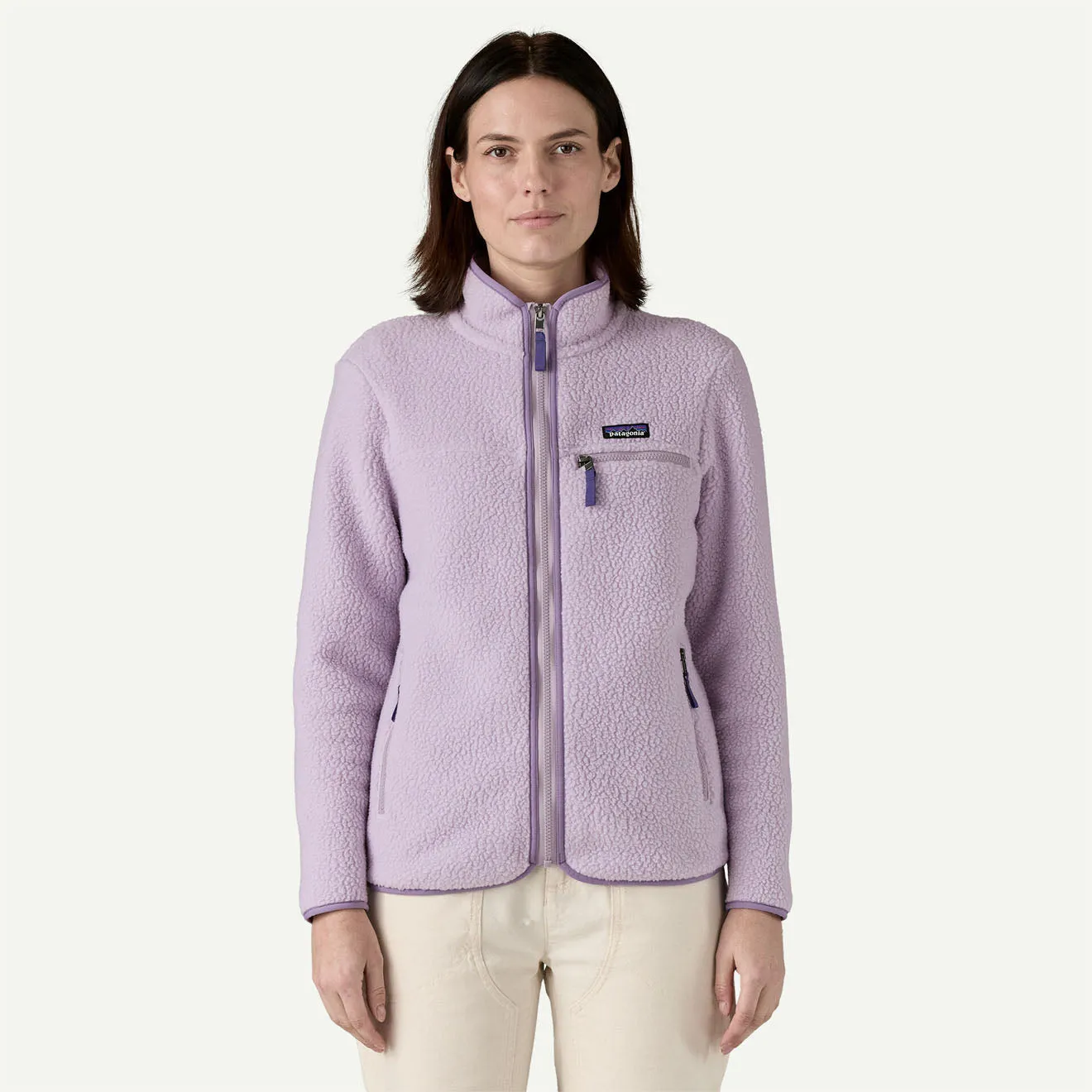 Patagonia Womens Retro Pile Jacket Foxglove Purple