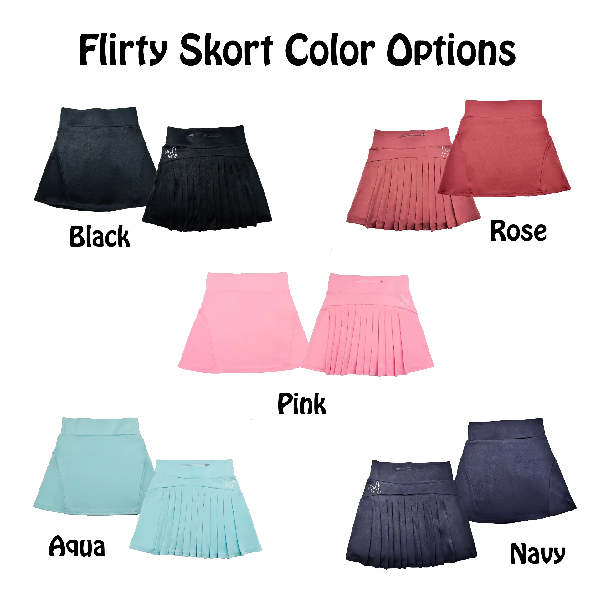 Pickleball Heartbeat EKG | Women's Flirty Pickleball Skort