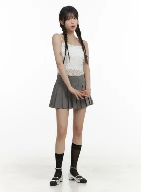 Pleated Mini Skorts OA425