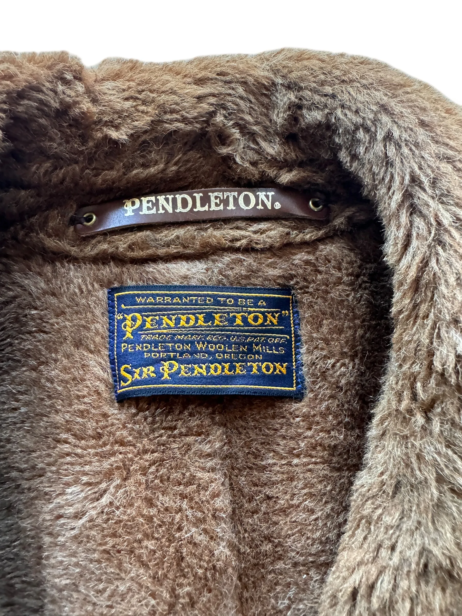 Vintage Sir Pendleton Camelhair Lined Jacket SZ M