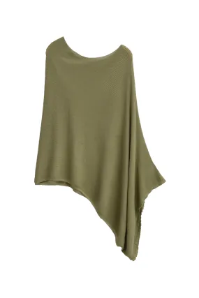 'Zoey' Fine-knit Poncho (4 Colors)