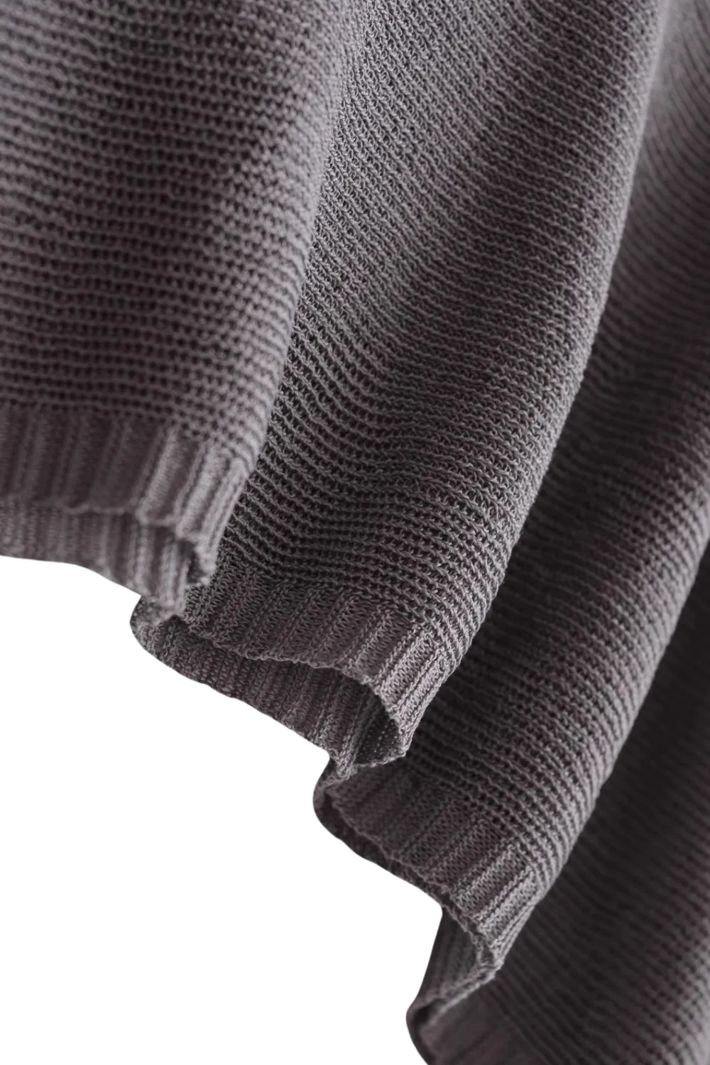 'Zoey' Fine-knit Poncho (4 Colors)